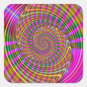 Adesivo Quadrado Padrão Fracional Geométrico Legal de Luminância Br