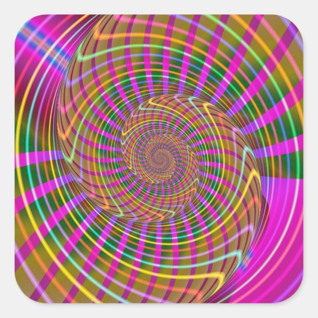 Adesivo Quadrado Padrão Fracional Geométrico Legal de Luminância Br (Frente)