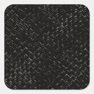 Adesivo Quadrado Padrão Geométrico de Onda Diagonal Preta