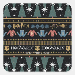 Adesivo Quadrado Padrão HARRY POTTER™ Holiday Sweater