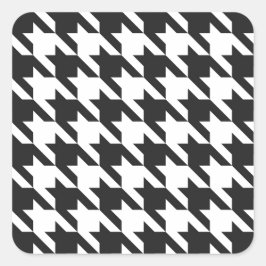 Adesivo Quadrado Padrão Houndstooth