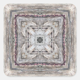 Adesivo Quadrado Padrão Inspirado Aztec bonito Tingido Rosa