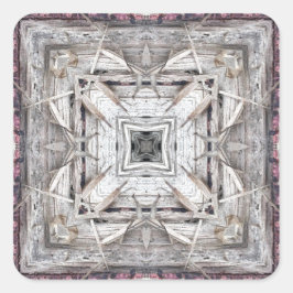 Adesivo Quadrado Padrão Inspirado Aztec bonito Tingido Rosa