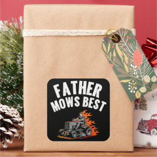 Adesivo Quadrado Padre Mows é o melhor Pai de fogo ardiloso que arr