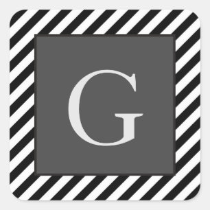 Adesivo Quadrado Padrinhos de casamento Monogramas Melhor Bandas do