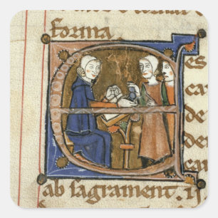 Adesivo Quadrado Pagamento de impostos