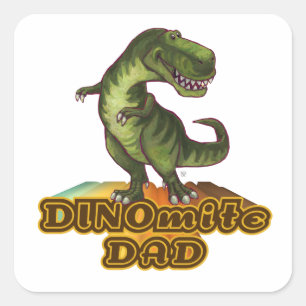Adesivo Quadrado Pai de Dinomite