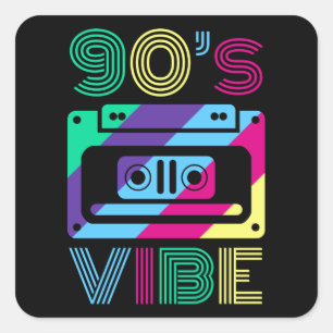 Adesivo Quadrado pai de Mãe do Partido Temed 90 da Vibe