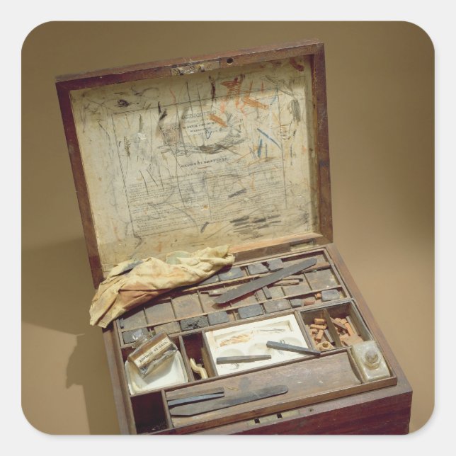 Adesivo Quadrado Paintbox de John James Audubon (Frente)