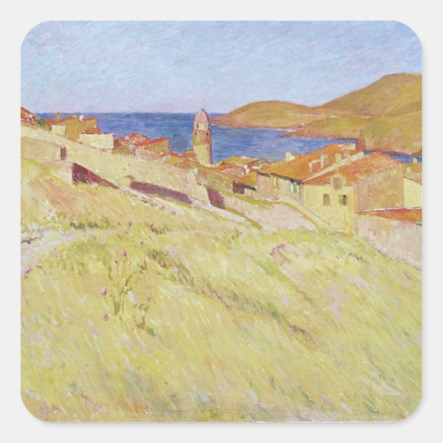 Adesivo Quadrado Paisagem Collioure (Frente)