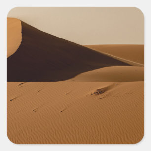 Adesivo Quadrado Paisagem do Deserto das Dunas de Areia