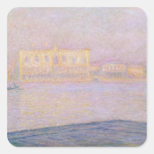 Adesivo Quadrado Palácio Ducal de Claude Monet de San Giorgio,