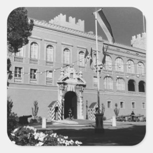 Adesivo Quadrado Palácio principesco do principado de Mônaco antigo