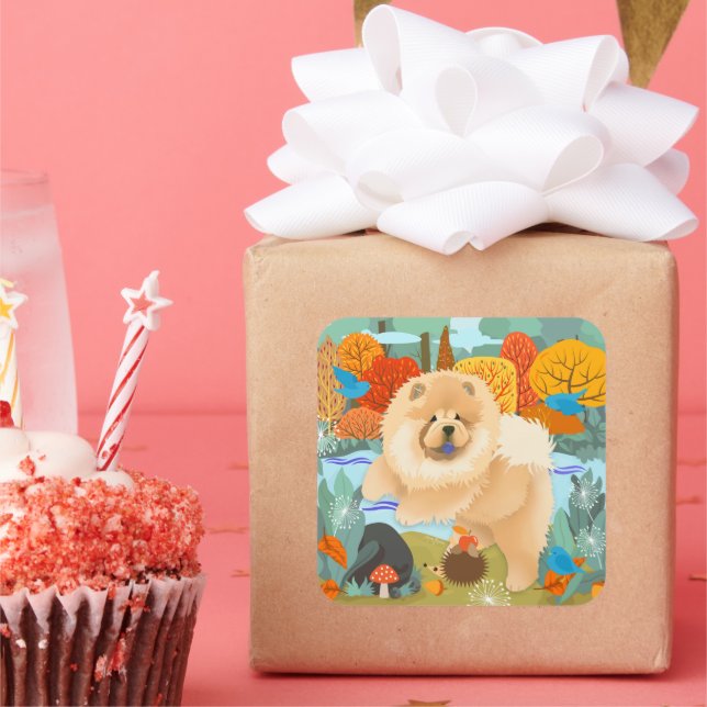 ADESIVO QUADRADO PALAVRAS BRUXAS DE PALHEIROS DE FELICIDADE (Festa)