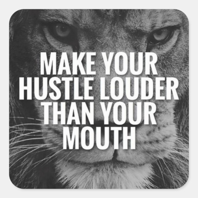 Adesivo Quadrado Palavras Motivacionais (Frente)