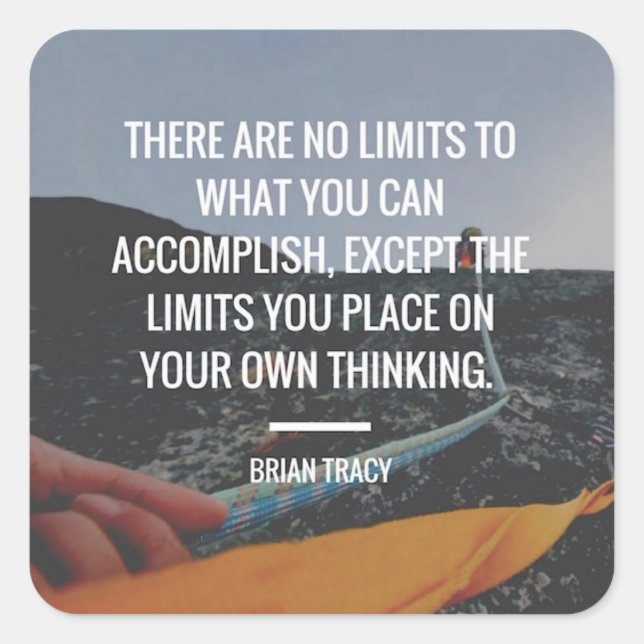 Adesivo Quadrado Palavras Motivacionais - Preparação (Frente)