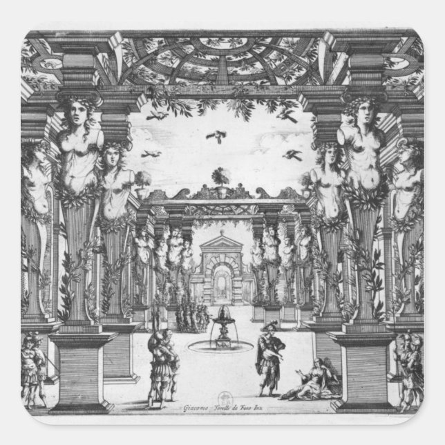 Adesivo Quadrado Palco de Giacomo Torelli para 'Mirame' (Frente)