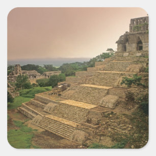 Adesivo Quadrado Palenque, Chiapas, México, Maia