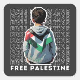 ADESIVO QUADRADO PALESTINA LIVRE