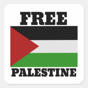 Adesivo Quadrado Palestina livre
