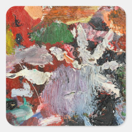 Adesivo Quadrado Paleta de artistas