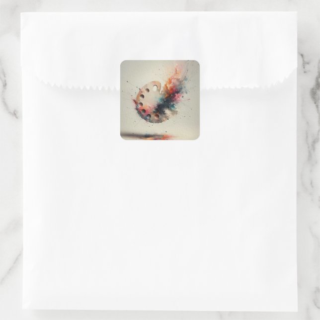 Adesivo Quadrado Paleta de Criação  (Bolsa)