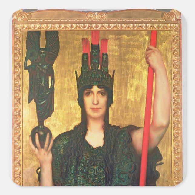 Adesivo Quadrado Pallas Athena (Frente)