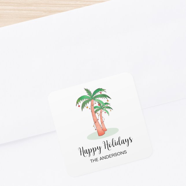 Adesivo Quadrado Palm Tree Sticker Tropical Holidays (Criador carregado)