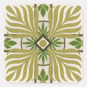 Adesivo Quadrado Palma não embelezada Motif II