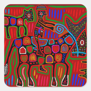 Adesivo Quadrado Panamá Mola - Salve um Cavalo Monte um Cowboy