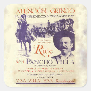 Adesivo Quadrado Pancho Villa - General