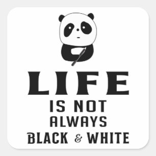 Adesivo Quadrado Panda Bear Cute Animal Chinês Pandas Paw Engraça
