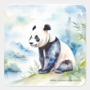 Adesivo Quadrado Panda traz boa sorte