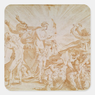 Adesivo Quadrado Pandora abrindo a caixa