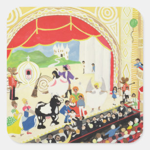 Adesivo Quadrado Pantomima