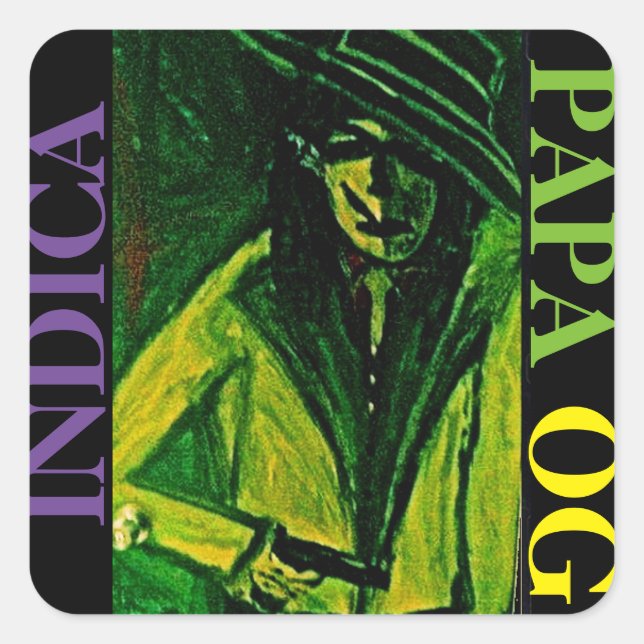 ADESIVO QUADRADO PAPA OG INDICA (Frente)