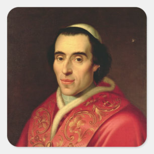Adesivo Quadrado Papa Pius VII
