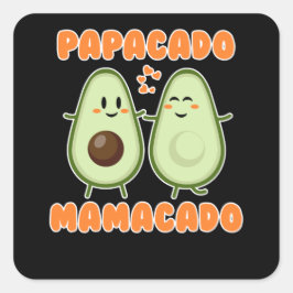 Adesivo Quadrado Papacado mamacado faz familícado