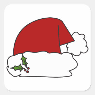 Adesivo Quadrado Papai Noel