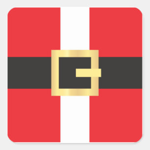 Adesivo Quadrado Papai Noel