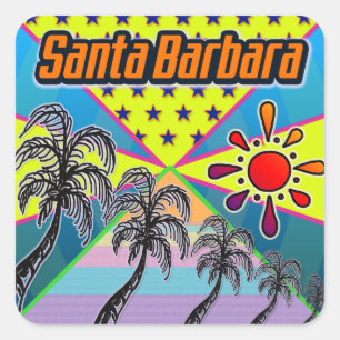 Adesivo Quadrado Papai noel Barbara Freedom Sticker
