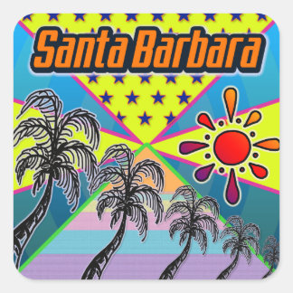 Adesivo Quadrado Papai noel Barbara Freedom Sticker