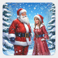 Papai Noel e Sra. Claus Festivos