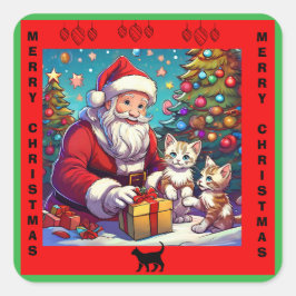 Adesivo Quadrado Papais noeis Apresentando Dois Jovens