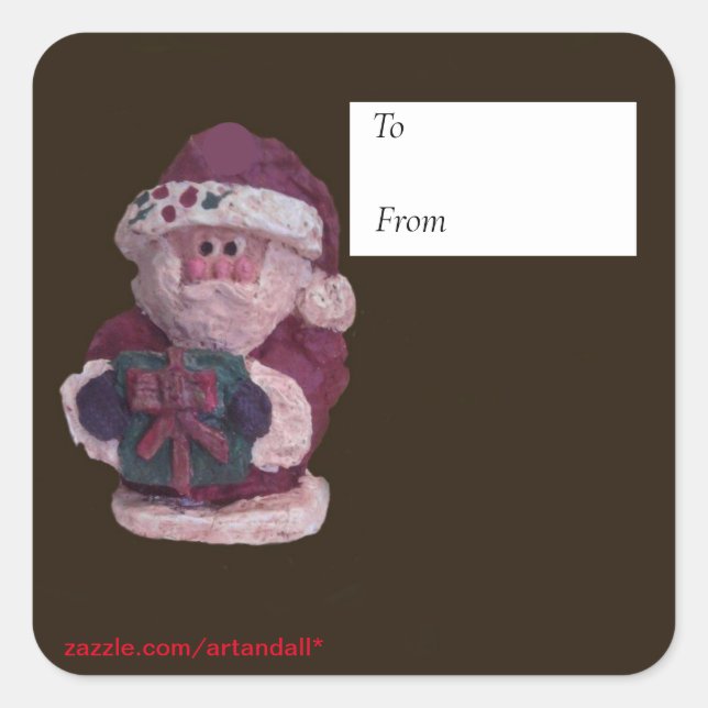 ADESIVO QUADRADO PAPAIS NOEIS COM GIFT STICKER (Frente)