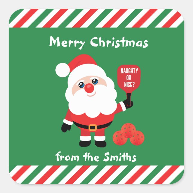 Adesivo Quadrado Papais noeis de 🎅 (Frente)
