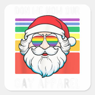 Adesivo Quadrado Papais noeis de gay agora somos nossos Roupas engr