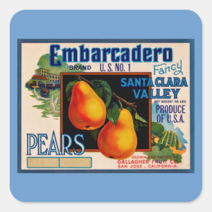 Adesivo Quadrado Papais noeis de Rico Embarcadero Clara Pears