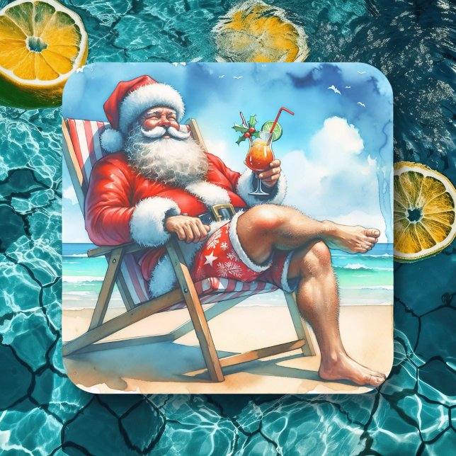 Adesivo Quadrado Papais noeis e Casados Engraçados Felizes Natal (Criador carregado)