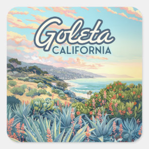 Adesivo Quadrado Papais noeis Goleta California Barbara Isla Vista